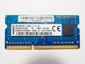 Оперативная память для ноутбука Kingston 4Gb ACR16D3LS1KFG/4G 4GB 1Rx8 PC3L-12800S 11-12-B3